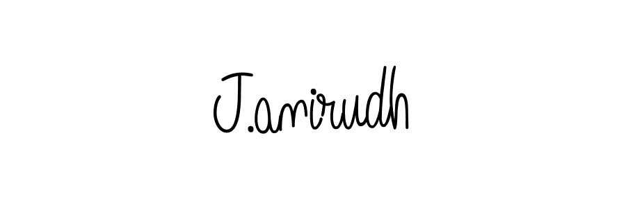 You should practise on your own different ways (Angelique-Rose-font-FFP) to write your name (J.anirudh) in signature. don't let someone else do it for you. J.anirudh signature style 5 images and pictures png