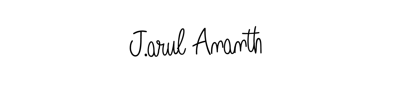 It looks lik you need a new signature style for name J.arul Ananth. Design unique handwritten (Angelique-Rose-font-FFP) signature with our free signature maker in just a few clicks. J.arul Ananth signature style 5 images and pictures png