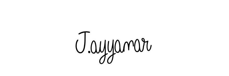 Use a signature maker to create a handwritten signature online. With this signature software, you can design (Angelique-Rose-font-FFP) your own signature for name J.ayyanar. J.ayyanar signature style 5 images and pictures png