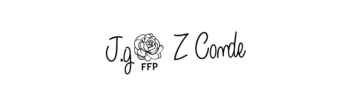 This is the best signature style for the J.g0 Z Conde name. Also you like these signature font (Angelique-Rose-font-FFP). Mix name signature. J.g0 Z Conde signature style 5 images and pictures png