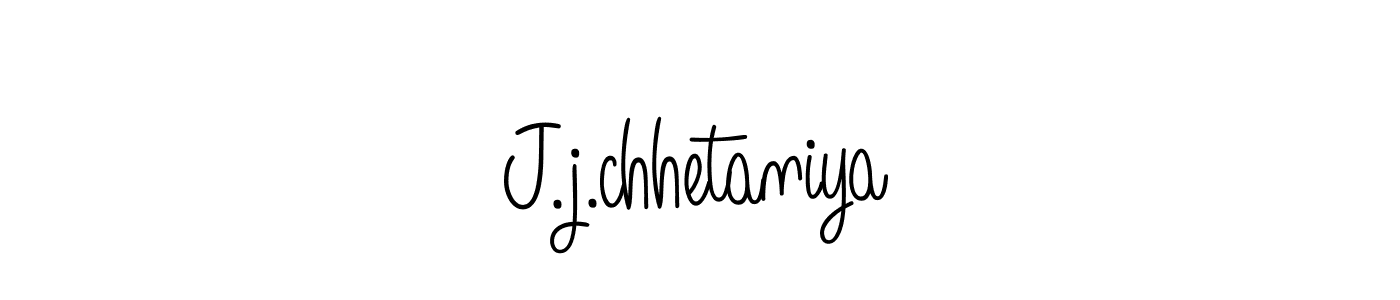 Use a signature maker to create a handwritten signature online. With this signature software, you can design (Angelique-Rose-font-FFP) your own signature for name J.j.chhetaniya. J.j.chhetaniya signature style 5 images and pictures png