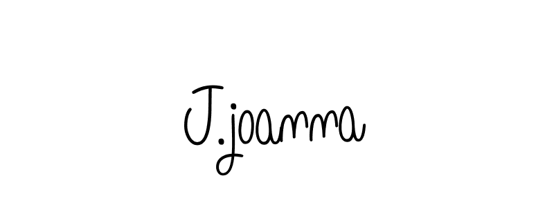 Make a beautiful signature design for name J.joanna. With this signature (Angelique-Rose-font-FFP) style, you can create a handwritten signature for free. J.joanna signature style 5 images and pictures png