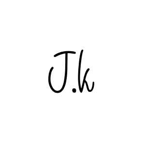 Use a signature maker to create a handwritten signature online. With this signature software, you can design (Angelique-Rose-font-FFP) your own signature for name J.k. J.k signature style 5 images and pictures png