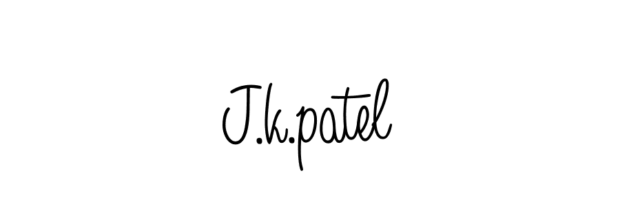 J.k.patel stylish signature style. Best Handwritten Sign (Angelique-Rose-font-FFP) for my name. Handwritten Signature Collection Ideas for my name J.k.patel. J.k.patel signature style 5 images and pictures png