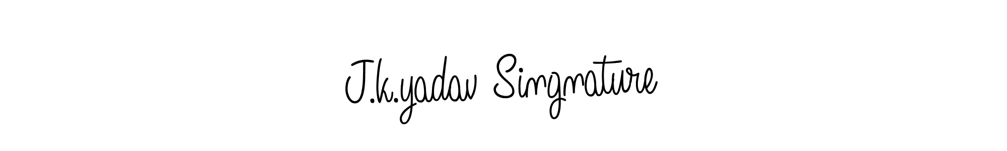 Make a beautiful signature design for name J.k.yadav Singnature. With this signature (Angelique-Rose-font-FFP) style, you can create a handwritten signature for free. J.k.yadav Singnature signature style 5 images and pictures png