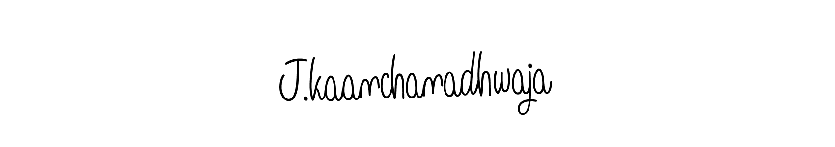 Use a signature maker to create a handwritten signature online. With this signature software, you can design (Angelique-Rose-font-FFP) your own signature for name J.kaanchanadhwaja. J.kaanchanadhwaja signature style 5 images and pictures png