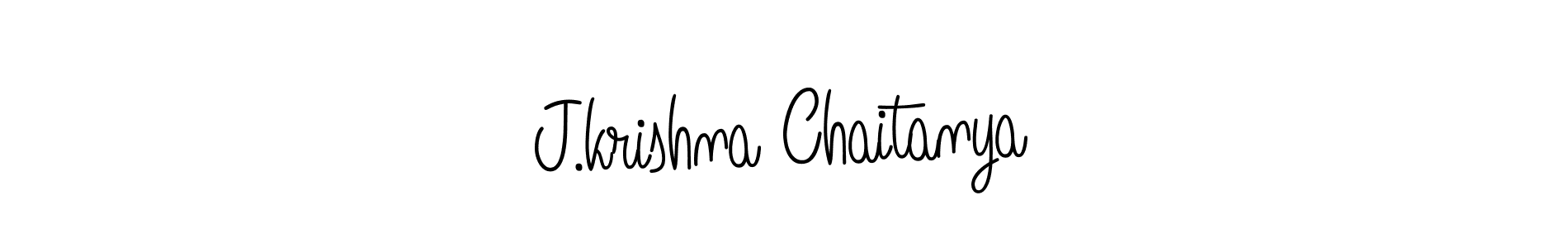 The best way (Angelique-Rose-font-FFP) to make a short signature is to pick only two or three words in your name. The name J.krishna Chaitanya include a total of six letters. For converting this name. J.krishna Chaitanya signature style 5 images and pictures png