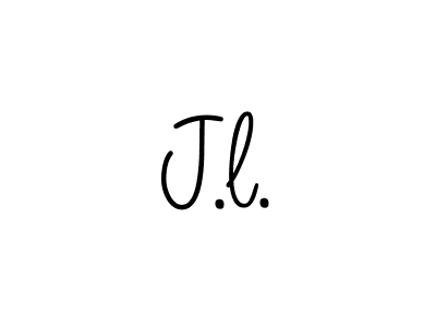 How to Draw J.l. signature style? Angelique-Rose-font-FFP is a latest design signature styles for name J.l.. J.l. signature style 5 images and pictures png