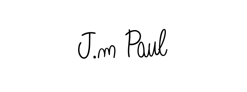 How to Draw J.m Paul signature style? Angelique-Rose-font-FFP is a latest design signature styles for name J.m Paul. J.m Paul signature style 5 images and pictures png