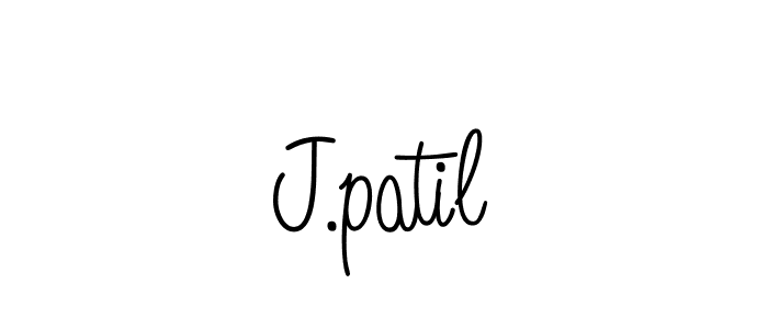 J.patil stylish signature style. Best Handwritten Sign (Angelique-Rose-font-FFP) for my name. Handwritten Signature Collection Ideas for my name J.patil. J.patil signature style 5 images and pictures png