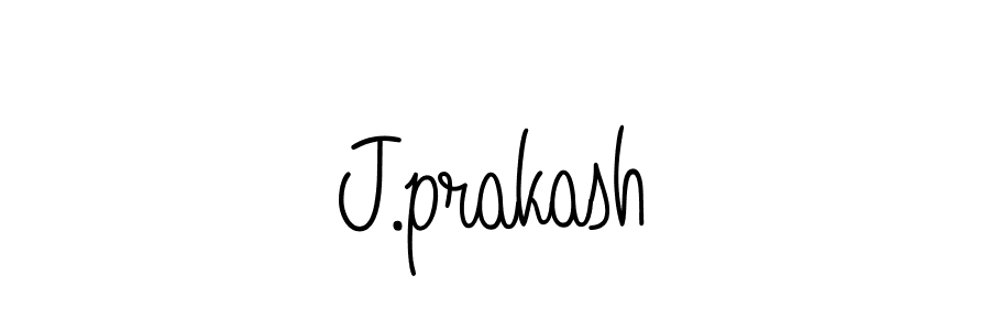 Create a beautiful signature design for name J.prakash. With this signature (Angelique-Rose-font-FFP) fonts, you can make a handwritten signature for free. J.prakash signature style 5 images and pictures png