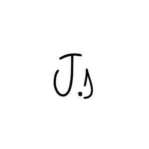 J.s stylish signature style. Best Handwritten Sign (Angelique-Rose-font-FFP) for my name. Handwritten Signature Collection Ideas for my name J.s. J.s signature style 5 images and pictures png