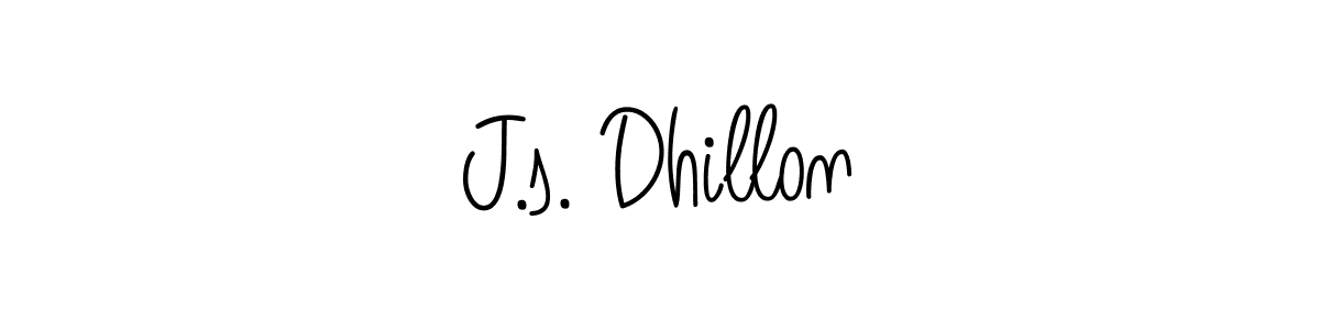 The best way (Angelique-Rose-font-FFP) to make a short signature is to pick only two or three words in your name. The name J.s. Dhillon include a total of six letters. For converting this name. J.s. Dhillon signature style 5 images and pictures png