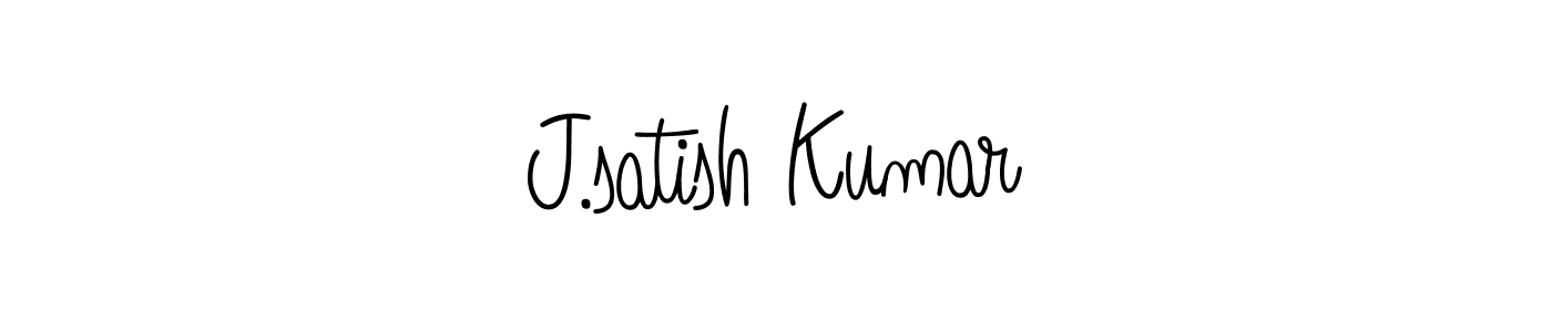 J.satish Kumar stylish signature style. Best Handwritten Sign (Angelique-Rose-font-FFP) for my name. Handwritten Signature Collection Ideas for my name J.satish Kumar. J.satish Kumar signature style 5 images and pictures png