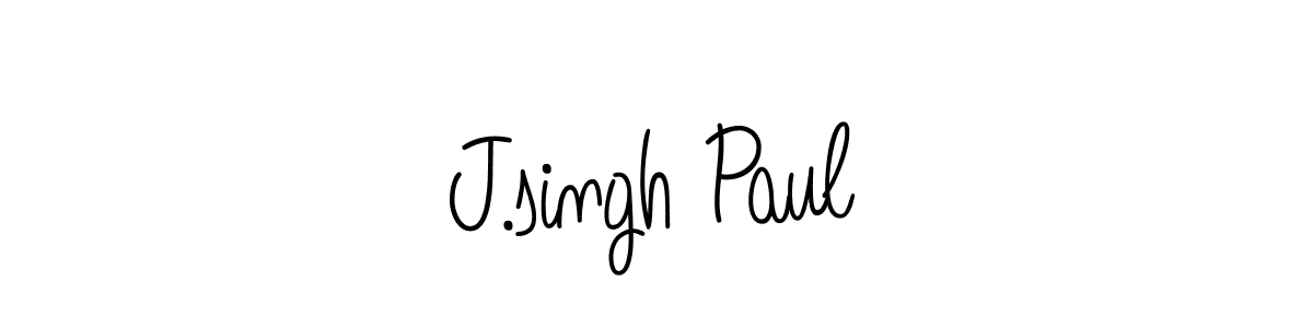 Create a beautiful signature design for name J.singh Paul. With this signature (Angelique-Rose-font-FFP) fonts, you can make a handwritten signature for free. J.singh Paul signature style 5 images and pictures png