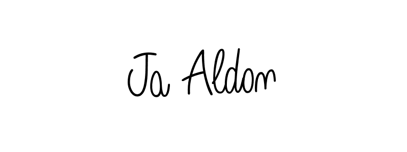 Create a beautiful signature design for name Ja Aldon. With this signature (Angelique-Rose-font-FFP) fonts, you can make a handwritten signature for free. Ja Aldon signature style 5 images and pictures png