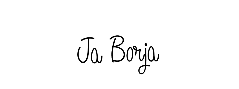 The best way (Angelique-Rose-font-FFP) to make a short signature is to pick only two or three words in your name. The name Ja Borja include a total of six letters. For converting this name. Ja Borja signature style 5 images and pictures png