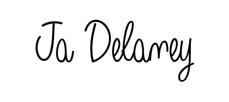 You should practise on your own different ways (Angelique-Rose-font-FFP) to write your name (Ja Delaney) in signature. Don't let someone else do it for you. Ja Delaney signature style 5 images and pictures png