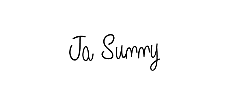 Use a signature maker to create a handwritten signature online. With this signature software, you can design (Angelique-Rose-font-FFP) your own signature for name Ja Sunny. Ja Sunny signature style 5 images and pictures png