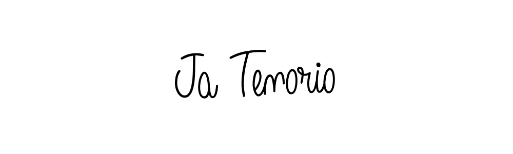 Use a signature maker to create a handwritten signature online. With this signature software, you can design (Angelique-Rose-font-FFP) your own signature for name Ja Tenorio. Ja Tenorio signature style 5 images and pictures png