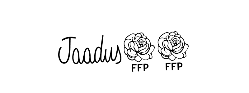 The best way (Angelique-Rose-font-FFP) to make a short signature is to pick only two or three words in your name. The name Jaadus17 include a total of six letters. For converting this name. Jaadus17 signature style 5 images and pictures png
