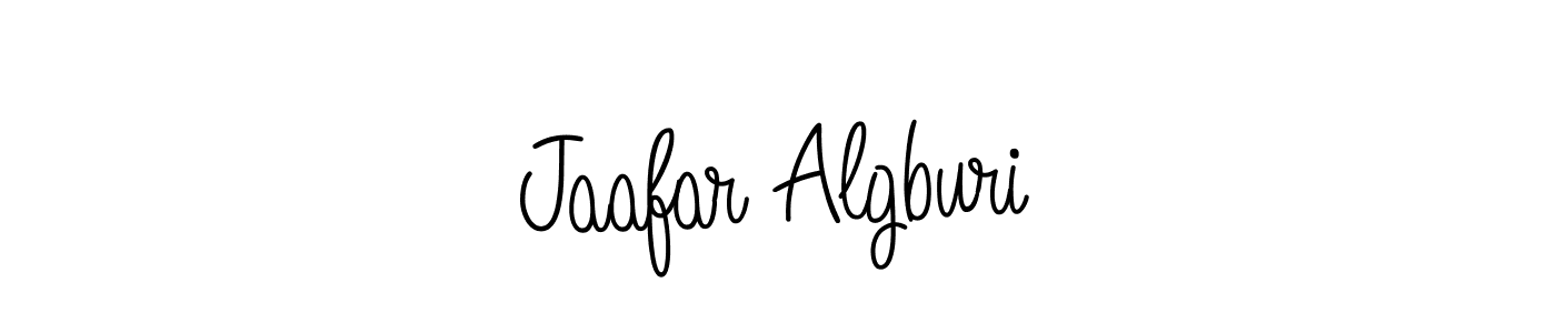 How to make Jaafar Algburi name signature. Use Angelique-Rose-font-FFP style for creating short signs online. This is the latest handwritten sign. Jaafar Algburi signature style 5 images and pictures png