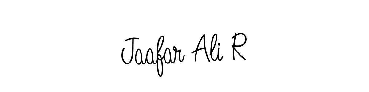How to Draw Jaafar Ali R signature style? Angelique-Rose-font-FFP is a latest design signature styles for name Jaafar Ali R. Jaafar Ali R signature style 5 images and pictures png