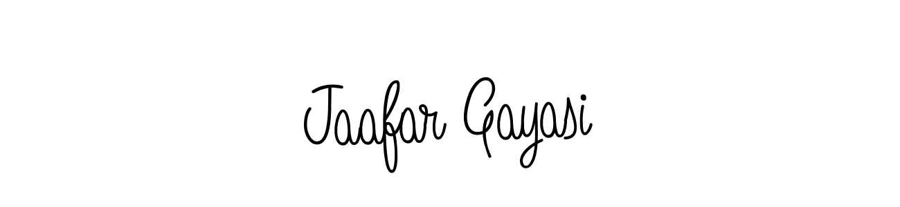 How to make Jaafar Gayasi name signature. Use Angelique-Rose-font-FFP style for creating short signs online. This is the latest handwritten sign. Jaafar Gayasi signature style 5 images and pictures png