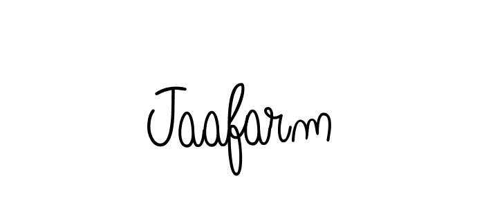 Use a signature maker to create a handwritten signature online. With this signature software, you can design (Angelique-Rose-font-FFP) your own signature for name Jaafarm. Jaafarm signature style 5 images and pictures png