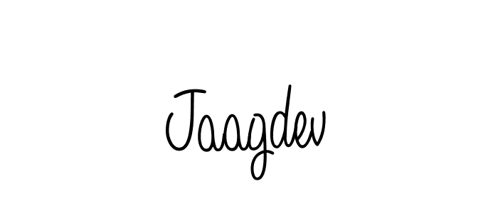 How to make Jaagdev name signature. Use Angelique-Rose-font-FFP style for creating short signs online. This is the latest handwritten sign. Jaagdev signature style 5 images and pictures png