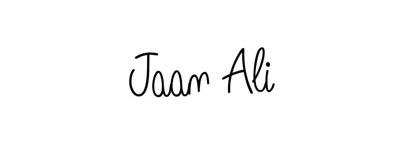 Use a signature maker to create a handwritten signature online. With this signature software, you can design (Angelique-Rose-font-FFP) your own signature for name Jaan Ali. Jaan Ali signature style 5 images and pictures png