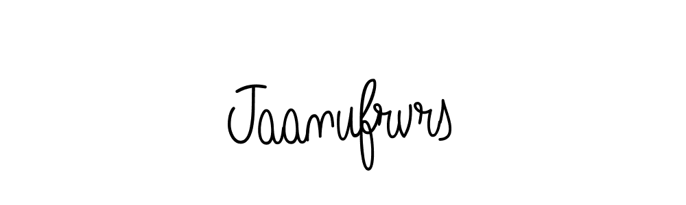 Make a beautiful signature design for name Jaanufrvrs. With this signature (Angelique-Rose-font-FFP) style, you can create a handwritten signature for free. Jaanufrvrs signature style 5 images and pictures png