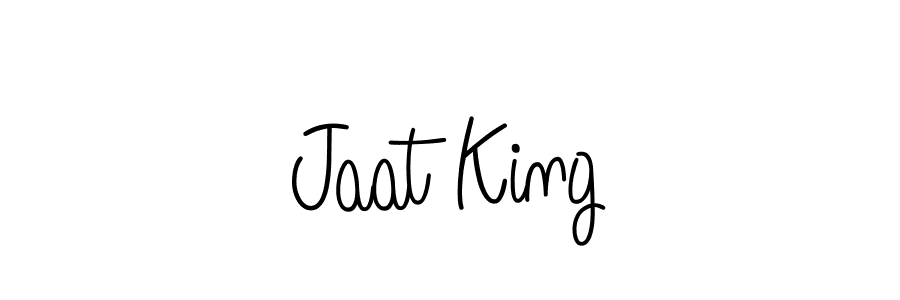 Use a signature maker to create a handwritten signature online. With this signature software, you can design (Angelique-Rose-font-FFP) your own signature for name Jaat King. Jaat King signature style 5 images and pictures png