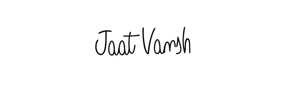 How to make Jaat Vansh signature? Angelique-Rose-font-FFP is a professional autograph style. Create handwritten signature for Jaat Vansh name. Jaat Vansh signature style 5 images and pictures png