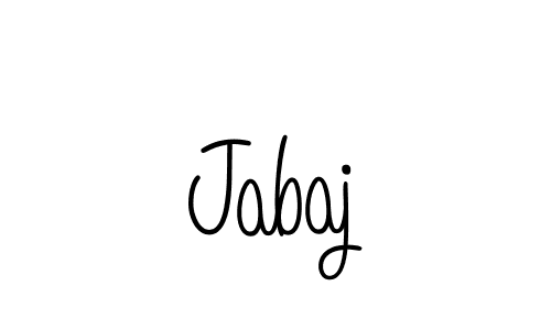You should practise on your own different ways (Angelique-Rose-font-FFP) to write your name (Jabaj) in signature. don't let someone else do it for you. Jabaj signature style 5 images and pictures png
