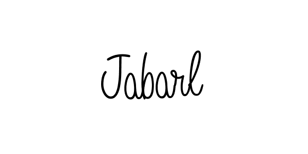 Use a signature maker to create a handwritten signature online. With this signature software, you can design (Angelique-Rose-font-FFP) your own signature for name Jabarl. Jabarl signature style 5 images and pictures png