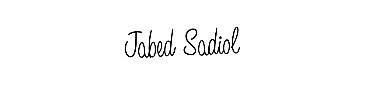 Jabed Sadiol stylish signature style. Best Handwritten Sign (Angelique-Rose-font-FFP) for my name. Handwritten Signature Collection Ideas for my name Jabed Sadiol. Jabed Sadiol signature style 5 images and pictures png
