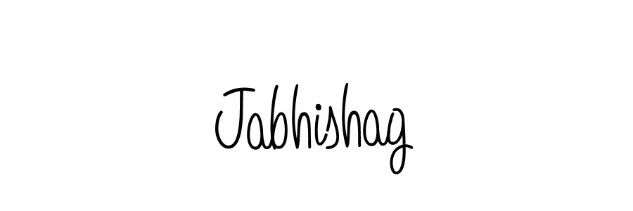 How to make Jabhishag name signature. Use Angelique-Rose-font-FFP style for creating short signs online. This is the latest handwritten sign. Jabhishag signature style 5 images and pictures png