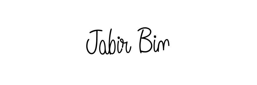 Jabir Bin stylish signature style. Best Handwritten Sign (Angelique-Rose-font-FFP) for my name. Handwritten Signature Collection Ideas for my name Jabir Bin. Jabir Bin signature style 5 images and pictures png