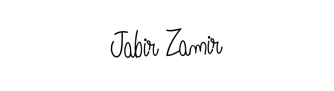 Jabir Zamir stylish signature style. Best Handwritten Sign (Angelique-Rose-font-FFP) for my name. Handwritten Signature Collection Ideas for my name Jabir Zamir. Jabir Zamir signature style 5 images and pictures png