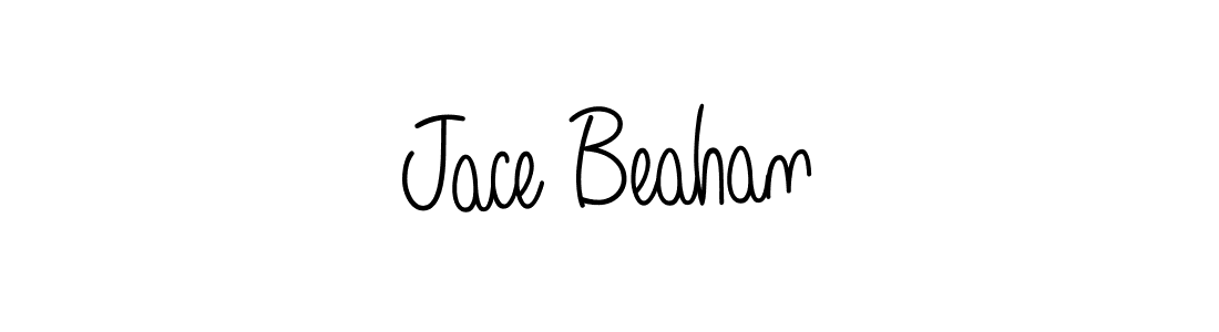 You should practise on your own different ways (Angelique-Rose-font-FFP) to write your name (Jace Beahan) in signature. don't let someone else do it for you. Jace Beahan signature style 5 images and pictures png