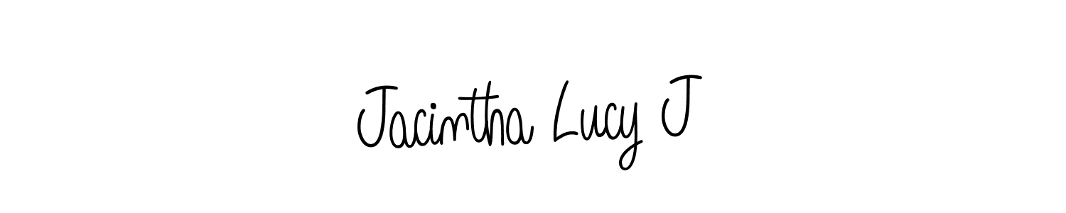 How to make Jacintha Lucy J signature? Angelique-Rose-font-FFP is a professional autograph style. Create handwritten signature for Jacintha Lucy J name. Jacintha Lucy J signature style 5 images and pictures png
