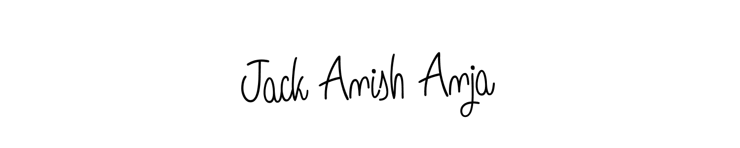 Jack Anish Anja stylish signature style. Best Handwritten Sign (Angelique-Rose-font-FFP) for my name. Handwritten Signature Collection Ideas for my name Jack Anish Anja. Jack Anish Anja signature style 5 images and pictures png