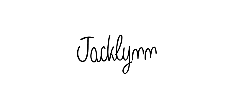 How to make Jacklynn signature? Angelique-Rose-font-FFP is a professional autograph style. Create handwritten signature for Jacklynn name. Jacklynn signature style 5 images and pictures png