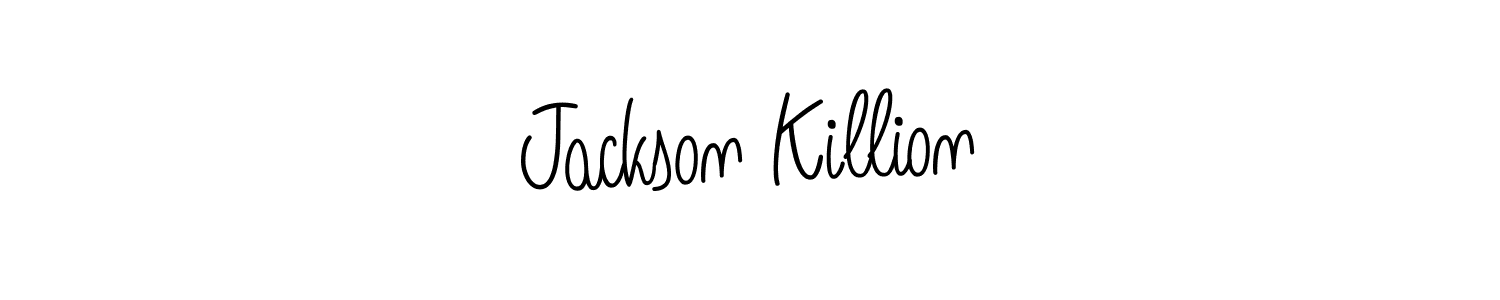 How to make Jackson Killion signature? Angelique-Rose-font-FFP is a professional autograph style. Create handwritten signature for Jackson Killion name. Jackson Killion signature style 5 images and pictures png