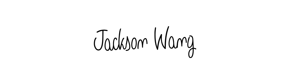Use a signature maker to create a handwritten signature online. With this signature software, you can design (Angelique-Rose-font-FFP) your own signature for name Jackson Wang. Jackson Wang signature style 5 images and pictures png