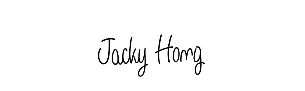 How to make Jacky Hong name signature. Use Angelique-Rose-font-FFP style for creating short signs online. This is the latest handwritten sign. Jacky Hong signature style 5 images and pictures png