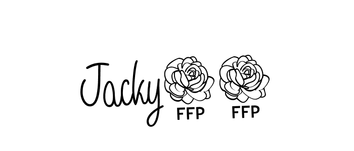 Use a signature maker to create a handwritten signature online. With this signature software, you can design (Angelique-Rose-font-FFP) your own signature for name Jacky08. Jacky08 signature style 5 images and pictures png