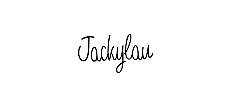 if you are searching for the best signature style for your name Jackylau. so please give up your signature search. here we have designed multiple signature styles  using Angelique-Rose-font-FFP. Jackylau signature style 5 images and pictures png
