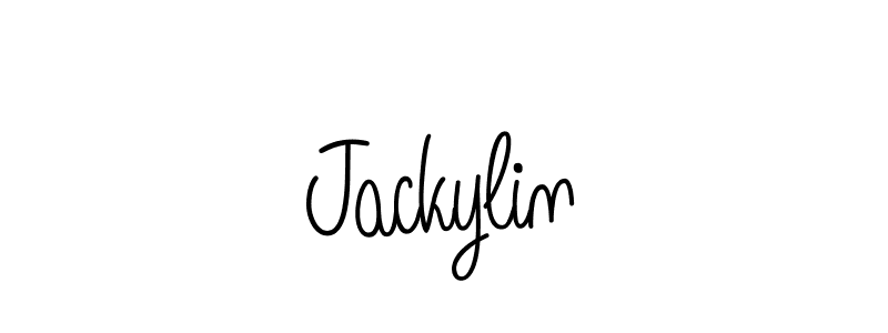 Design your own signature with our free online signature maker. With this signature software, you can create a handwritten (Angelique-Rose-font-FFP) signature for name Jackylin. Jackylin signature style 5 images and pictures png
